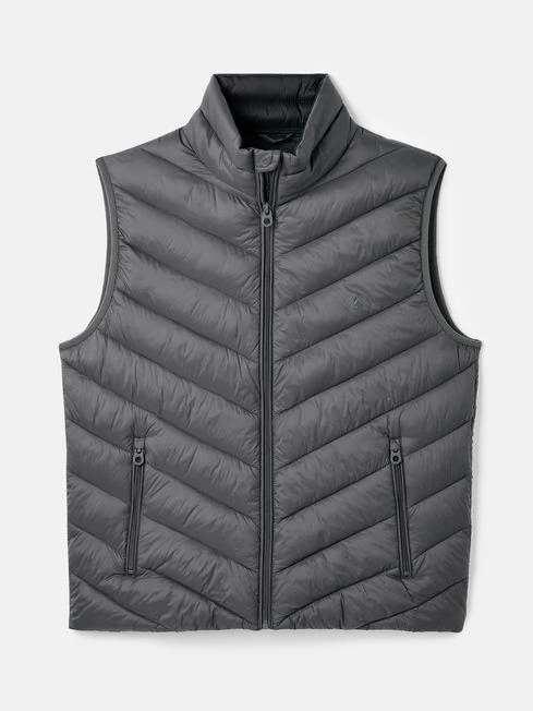Garrett Grey Padded Shower Resistant Gilet 5 Garrett Grey Padded Shower Resistant Gilet - Image 5