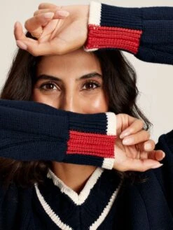 Navy Blue V-Neck Cricket Jumper 9 Navy Blue V-Neck Cricket Jumper -Clothing Store 642191s3