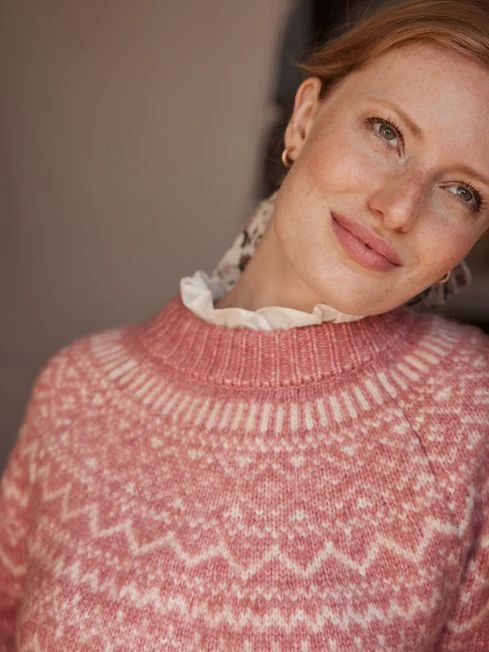 Pink Fair Isle Jumper 1 Pink Fair Isle Jumper