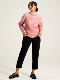 Pink Fair Isle Jumper 12 Pink Fair Isle Jumper -Clothing Store 643 593s4