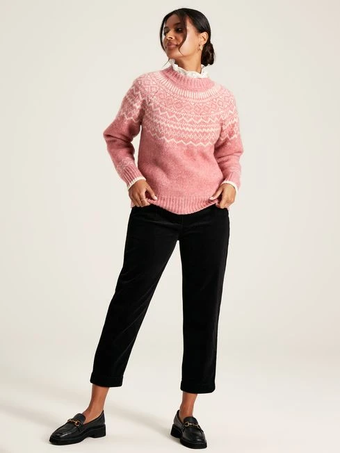 Pink Fair Isle Jumper 4 Pink Fair Isle Jumper - Image 4