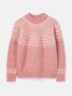 Pink Fair Isle Jumper 17 Pink Fair Isle Jumper -Clothing Store 643 593s9