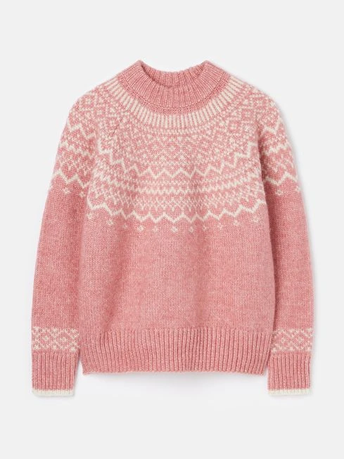 Pink Fair Isle Jumper 9 Pink Fair Isle Jumper - Image 9