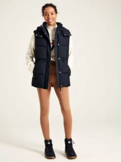 Navy Showerproof Padded Gilet -Clothing Store 677246s5