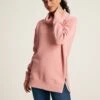 Pink Ottoman Cowl Neck Sweatshirt