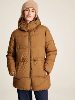 Rust Brown Showerproof Padded Coat -Clothing Store 691 646s3