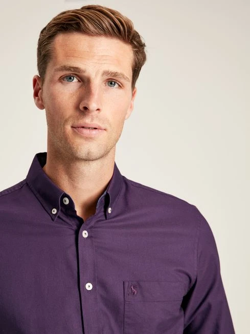 Oxford Purple Classic Fit Shirt 6 Oxford Purple Classic Fit Shirt - Image 6