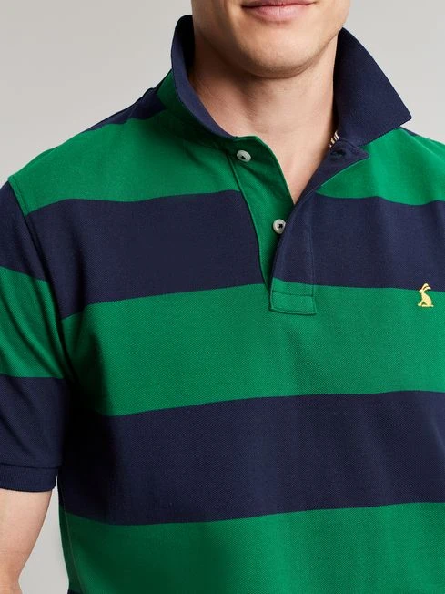 Navy/Green Polo Shirt 4 Navy/Green Polo Shirt - Image 4