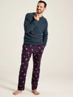 Purple Mallards Printed Pyjama Bottoms -Clothing Store 759807s3