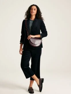 Navy Striped Top With Frilled Detailing -Clothing Store 784191s3