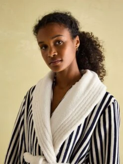 Navy Stripe Dressing Gown 8 Navy Stripe Dressing Gown -Clothing Store 811417s4