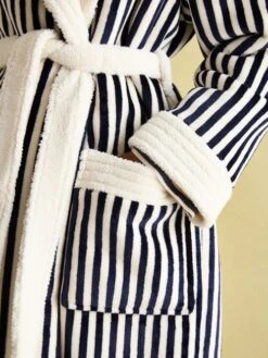 Navy Stripe Dressing Gown 9 Navy Stripe Dressing Gown -Clothing Store 811417s5