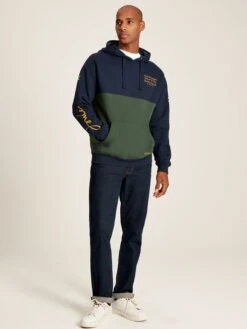 Navy Blue Unisex Hooded Sweatshirt -Clothing Store 811635s3