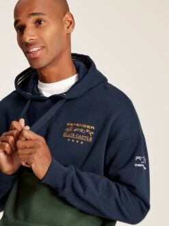 Navy Blue Unisex Hooded Sweatshirt -Clothing Store 811635s4