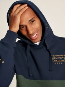 Navy Blue Unisex Hooded Sweatshirt -Clothing Store 811635s5