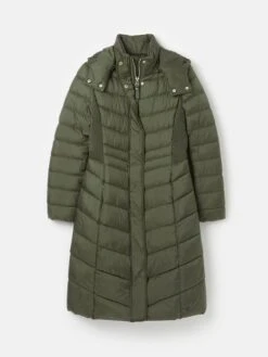Khaki Green Showerproof Long Padded Coat 13 Khaki Green Showerproof Long Padded Coat -Clothing Store 820034s7
