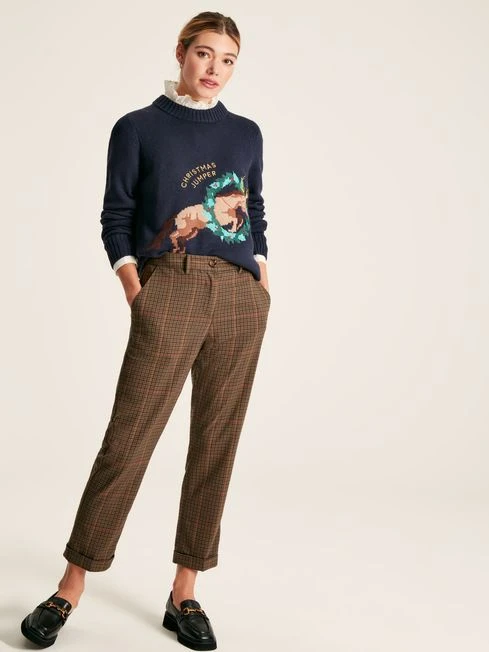 Navy Intarsia Christmas Jumper 3 Navy Intarsia Christmas Jumper - Image 3