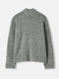 Grey Bouclé Knit Jumper -Clothing Store 833585s6
