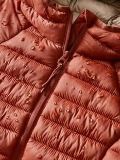 Red Showerproof Packable Padded Jacket -Clothing Store 904668s3