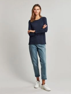 Blue Crew Long Sleeve Top -Clothing Store 905716s3