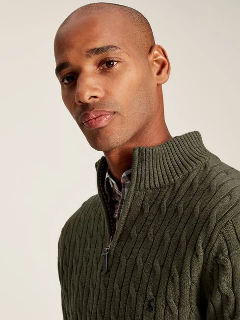 Green Quarter Zip Jumper 6 Green Quarter Zip Jumper - Image 6