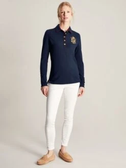 Ashley Blue Long Sleeve Polo Shirt 9 Ashley Blue Long Sleeve Polo Shirt -Clothing Store 917427s3