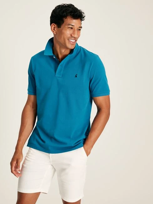 Turquoise Classic Fit Polo Shirt 2 Turquoise Classic Fit Polo Shirt - Image 2