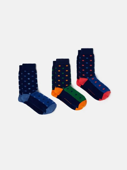 Spot Striking Cotton Socks 3 Pack 1 Spot Striking Cotton Socks 3 Pack