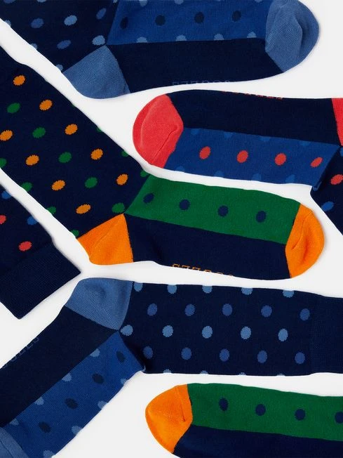 Spot Striking Cotton Socks 3 Pack 2 Spot Striking Cotton Socks 3 Pack - Image 2