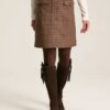 Avery Check Tweed Skirt