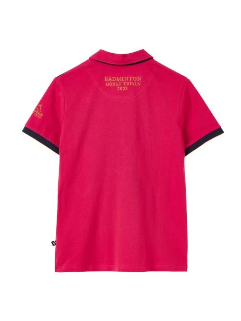 Red Official Badminton Horse Trials Polo Shirt 2 Red Official Badminton Horse Trials Polo Shirt - Image 2