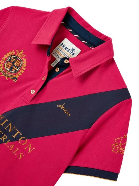 Red Official Badminton Horse Trials Polo Shirt 3 Red Official Badminton Horse Trials Polo Shirt - Image 3