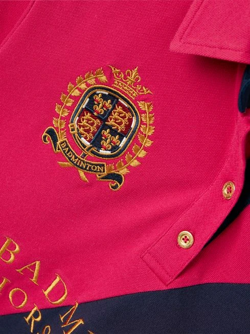 Red Official Badminton Horse Trials Polo Shirt 4 Red Official Badminton Horse Trials Polo Shirt - Image 4