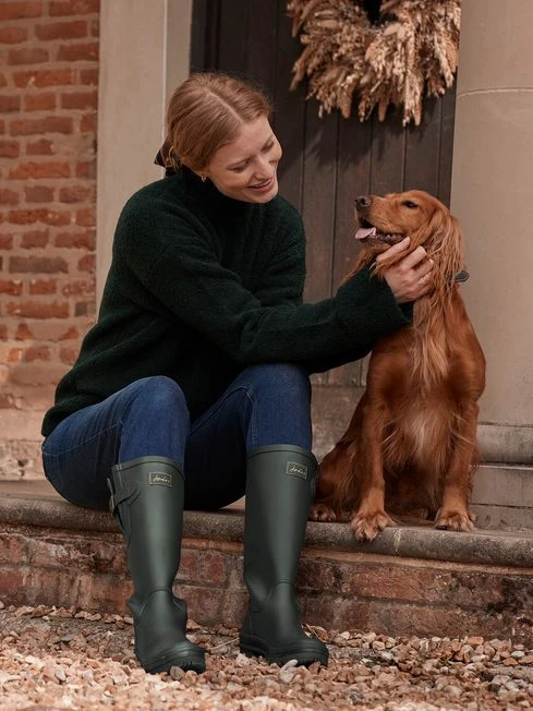 Dark Green Bouclé Knit Jumper 5 Dark Green Bouclé Knit Jumper - Image 5