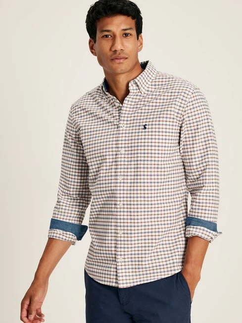 Blue/Brown Classic Fit Shirt 1 Blue/Brown Classic Fit Shirt