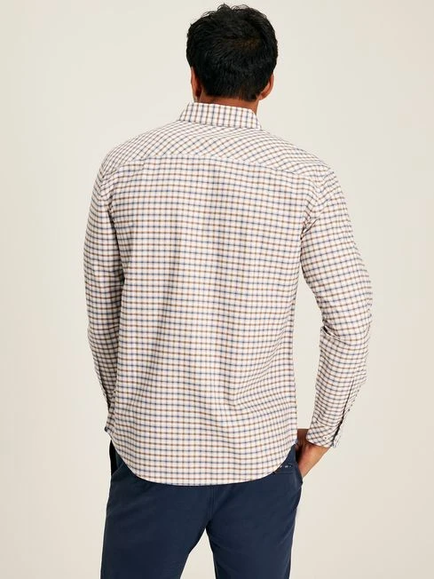 Blue/Brown Classic Fit Shirt 2 Blue/Brown Classic Fit Shirt - Image 2