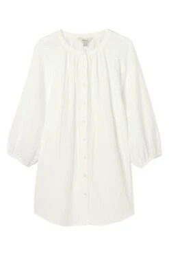 White Button Through Blouse