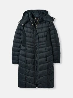 Navy Blue Showerproof Long Padded Coat 13 Navy Blue Showerproof Long Padded Coat -Clothing Store C10 942s7