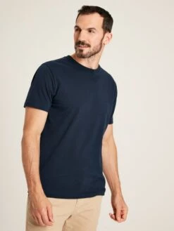 Navy Blue Plain Jersey T-Shirt