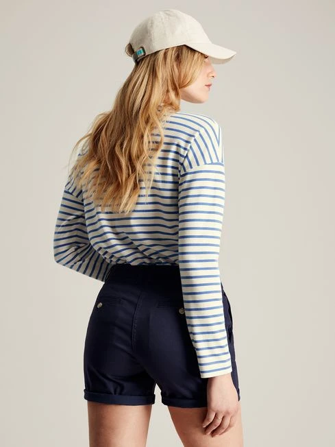Blue Drop Shoulder Long Sleeve Top 2 Blue Drop Shoulder Long Sleeve Top - Image 2