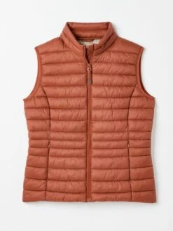 Red Showerproof Packable Gilet -Clothing Store C35985s6