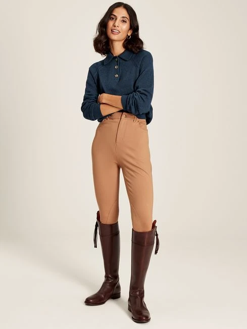 MIA Navy Blue Collared Pointelle Jumper 4 MIA Navy Blue Collared Pointelle Jumper - Image 4