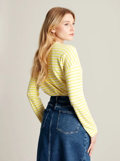 Yellow Drop Shoulder Long Sleeve Top 2 Yellow Drop Shoulder Long Sleeve Top - Image 2