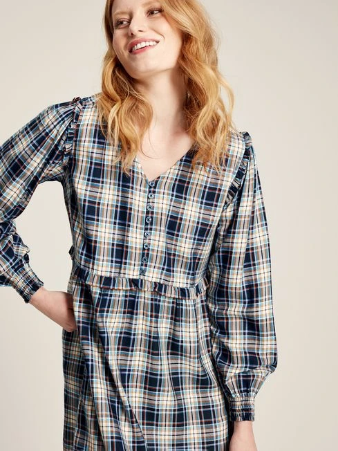 Camilla Blue Button Front Tiered Dress 3 Camilla Blue Button Front Tiered Dress - Image 3