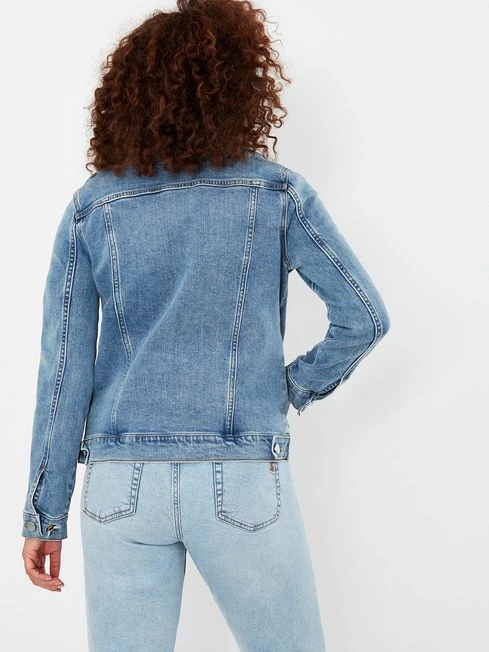 Joules Blue Arkley Relaxed Denim Jacket 2 Joules Blue Arkley Relaxed Denim Jacket - Image 2