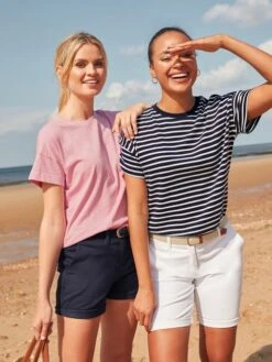 Blue Striped Short Sleeve T-Shirt -Clothing Store C83098s6