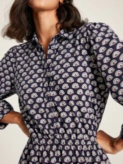 Blue Jersey Shirt Dress 8 Blue Jersey Shirt Dress -Clothing Store C90345s3