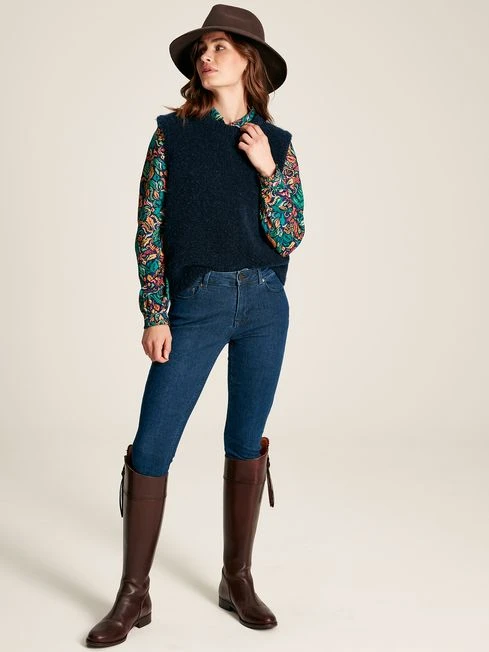 Blue Concealed Placket Shirt 5 Blue Concealed Placket Shirt - Image 5