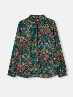 Blue Concealed Placket Shirt 11 Blue Concealed Placket Shirt -Clothing Store C90737s6