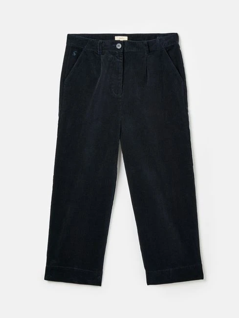 Navy Blue Cord Wide Leg Trousers 8 Navy Blue Cord Wide Leg Trousers - Image 8